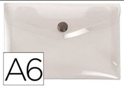 [180469] SOBRE PORTADOCUMENTOS POLIPROPILENO CON BROCHE A6 TRANSPARENTE