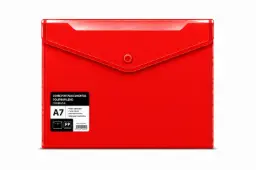 Sobre Portadocumentos Polipropileno Con Broche A7 Rojo