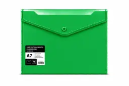 Sobre Portadocumentos Polipropileno Con Broche A7 Verde