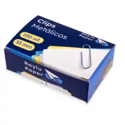 Clips Metálicos Erichkrause 33mm Caja 100 Uds