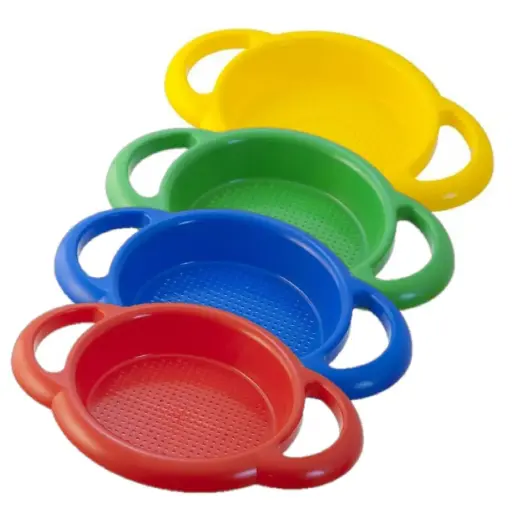 [825911] CEDAZOS DE PLÁSTICO MINILAND 24 CM SET DE 4 UNIDADES