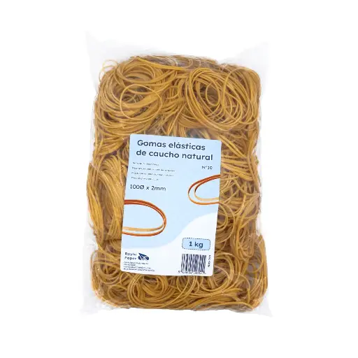 [040810] BANDAS ELASTICAS CAUCHO RAYLU Nº10 100X10MM BOLSA 1 KILO